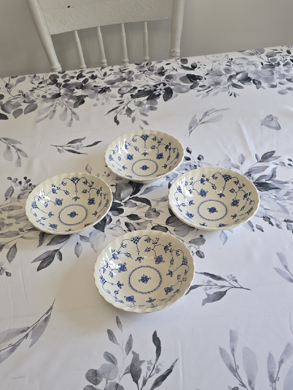 Vintage Myott Set Of 4 Finlandia Fine Staffordshire Ware Soup Cereal Bowls